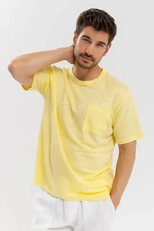 Футболки Mc2 Saint Barth ECSTASEA 92 LIGHT YELLOW