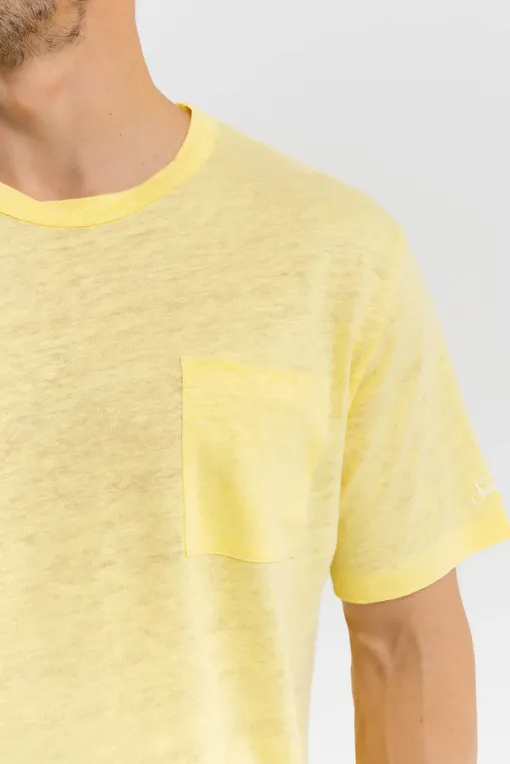 Футболки Mc2 Saint Barth ECSTASEA 92 LIGHT YELLOW