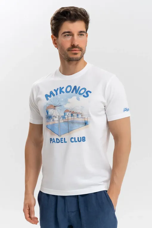 Футболки Mc2 Saint Barth TSHIRTMAN MYKONOS PADEL CLUB 01N