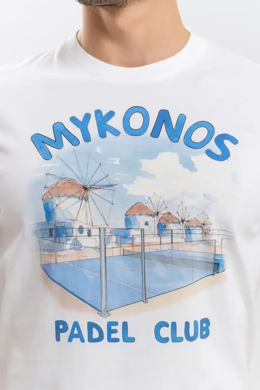 Футболки Mc2 Saint Barth TSHIRTMAN MYKONOS PADEL CLUB 01N