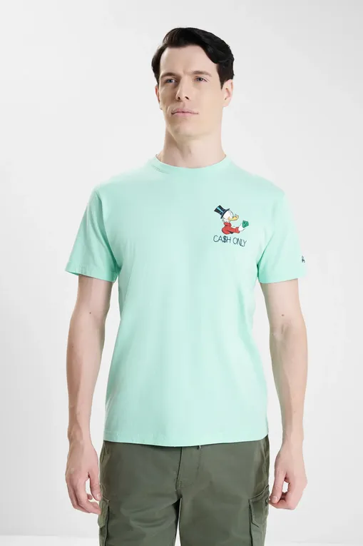 Футболки Mc2 Saint Barth TSHIRTMAN SCROOGE ONLY CASH 55 EMB
