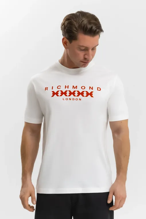 Футболки RICHMOND X UMP25004TS O-WHT/R.R.