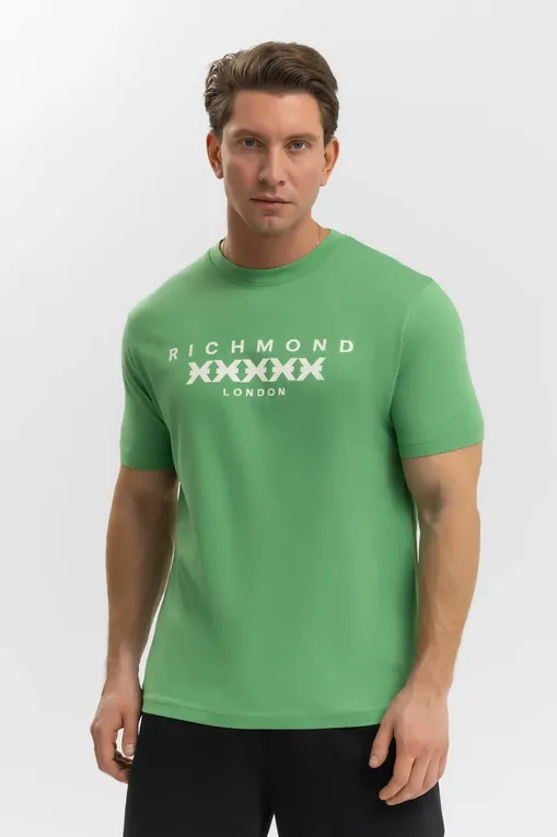 Футболки RICHMOND X UMP25004TS GREEN B/OW