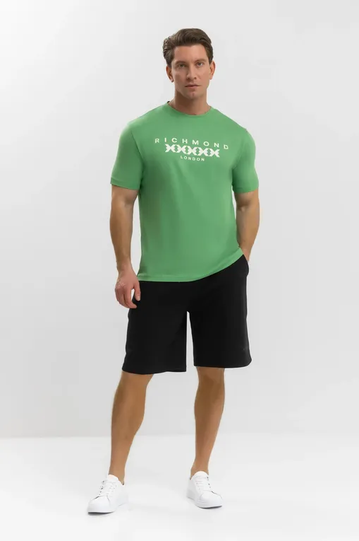 Футболки RICHMOND X UMP25004TS GREEN B/OW