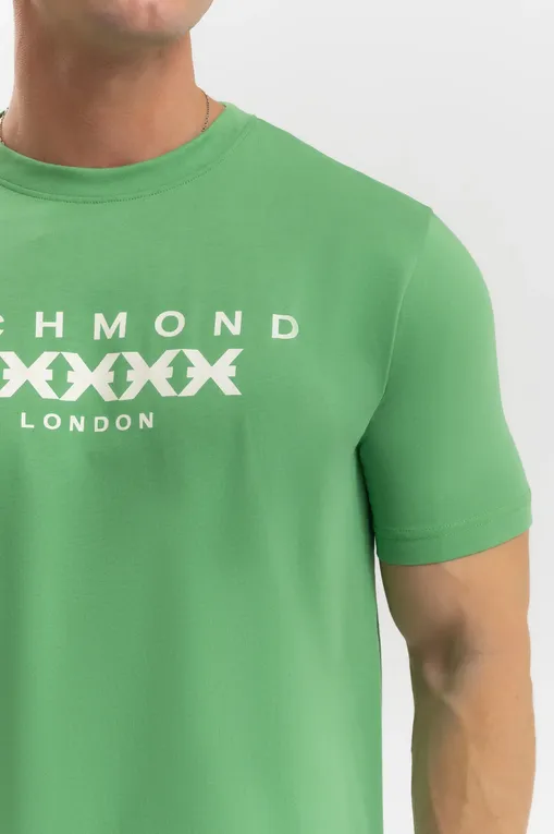 Футболки RICHMOND X UMP25004TS GREEN B/OW