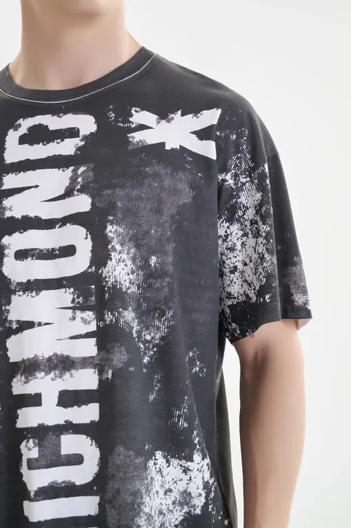 Футболки RICHMOND X UMP25260TS GREY D/WHT