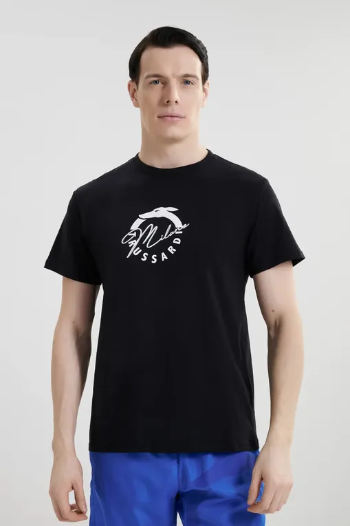 Футболки TRUSSARDI TRU25MTS01 03-BLACK