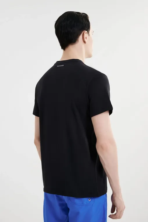 Футболки TRUSSARDI TRU25MTS01 03-BLACK