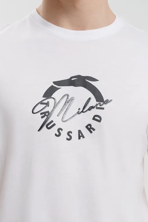 Футболки TRUSSARDI TRU25MTS01 01-WHITE