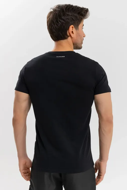 Футболки TRUSSARDI TRU2MTS03 Black-silver