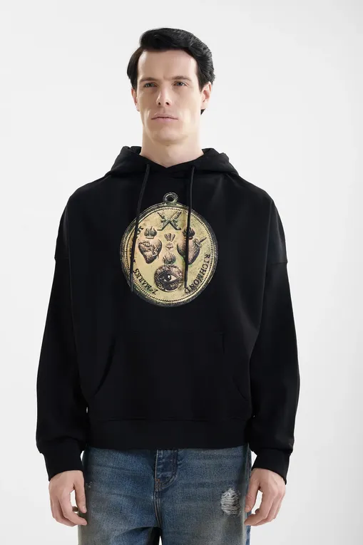 Худи RICHMOND X UMA25174FE BLACK A.W.