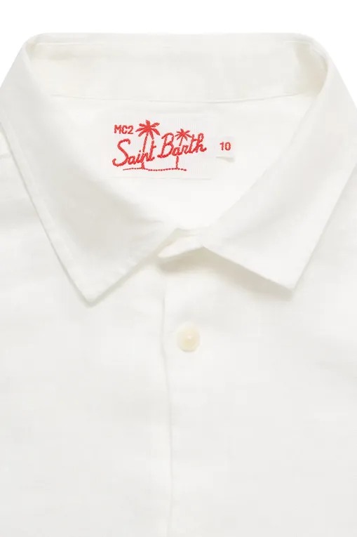 Мальчикам Mc2 Saint Barth AGNES LINEN 01 WHITE