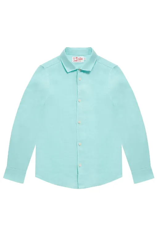 Мальчикам Mc2 Saint Barth AGNES LINEN 56 WATER GREEN