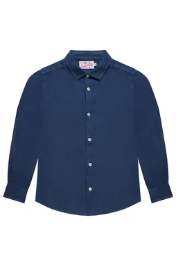 Mc2 Saint Barth AGNES LINEN 61 BLUE NAVY