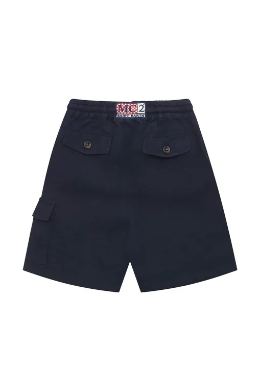 Мальчикам Mc2 Saint Barth MARSEILLEJR LINEN 61H BLUE NAVY