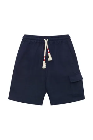Mc2 Saint Barth MARSEILLEJR LINEN 61H BLUE NAVY