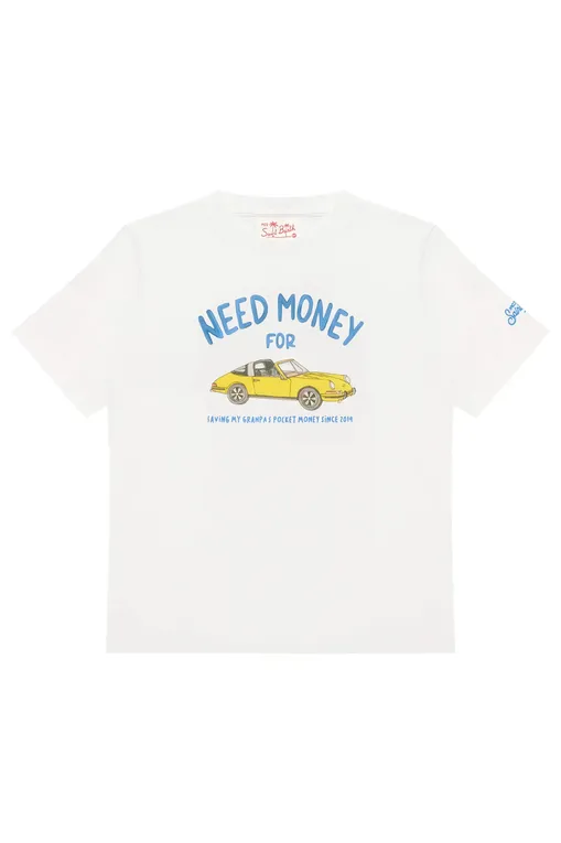 Мальчикам Mc2 Saint Barth TSHIRTBOY NEED MONEY CAR 01N