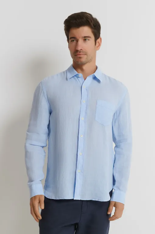 Рубашки 120% Lino 32ALIM1425-0000115-0-00 000203 AQUATIC SOLID