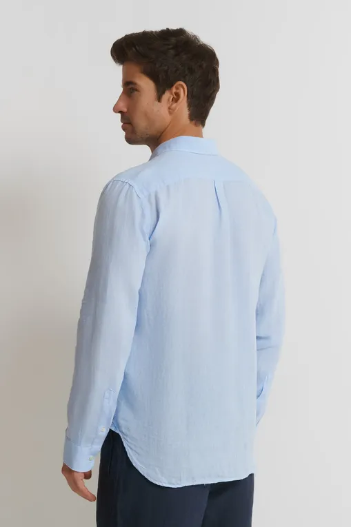 Рубашки 120% Lino 32ALIM1425-0000115-0-00 000203 AQUATIC SOLID