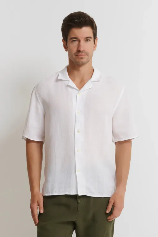 Рубашки 120% Lino 32ALIM19SC-0000115-0-00 000050 WHITE
