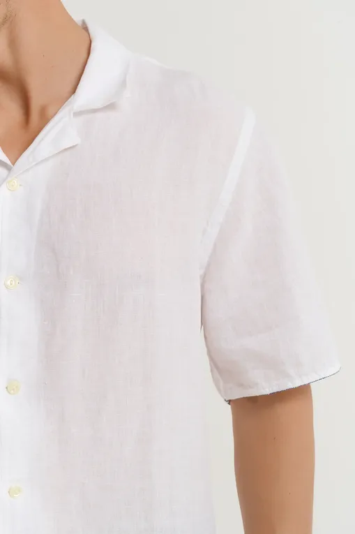 Рубашки 120% Lino 32ALIM19SC-0000115-0-00 000050 WHITE