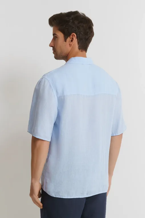 Рубашки 120% Lino 32ALIM19SC-0000115-0-00 000203 AQUATIC SOLID