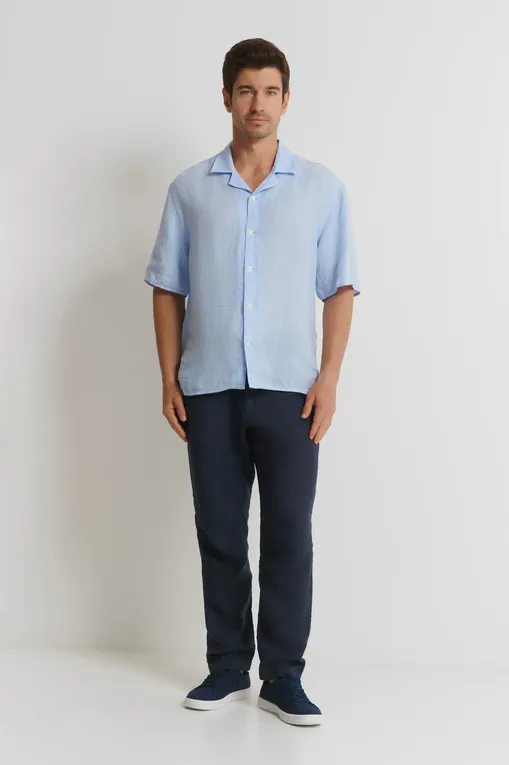 Рубашки 120% Lino 32ALIM19SC-0000115-0-00 000203 AQUATIC SOLID