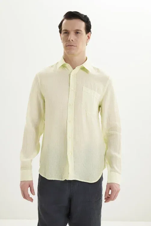 Рубашки 120% Lino 33ALIM1425-0000115-S-00 S00042 CEDRO SOFT