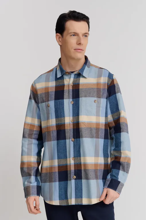 Рубашки BLUEMINT JAMES 1111 AQUAMARINE CHECKED