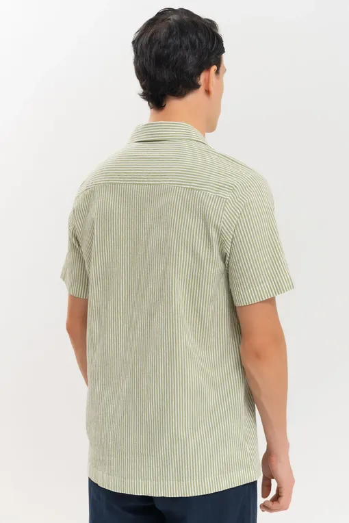 Рубашки BLUEMINT MARS CRINKLED 1006 ARMY STRIPEY