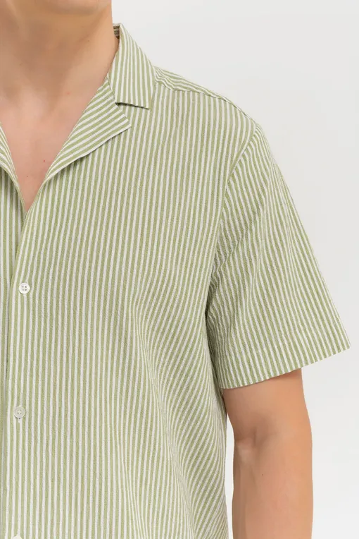 Рубашки BLUEMINT MARS CRINKLED 1006 ARMY STRIPEY
