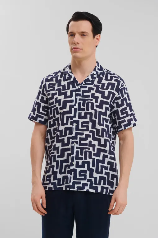 Рубашки BLUEMINT MARS PRINTED 1179 DARK NAVY GEO