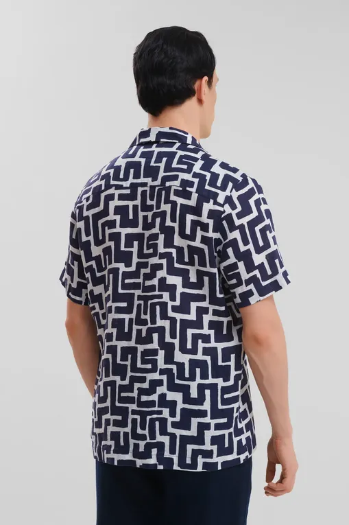 Рубашки BLUEMINT MARS PRINTED 1179 DARK NAVY GEO