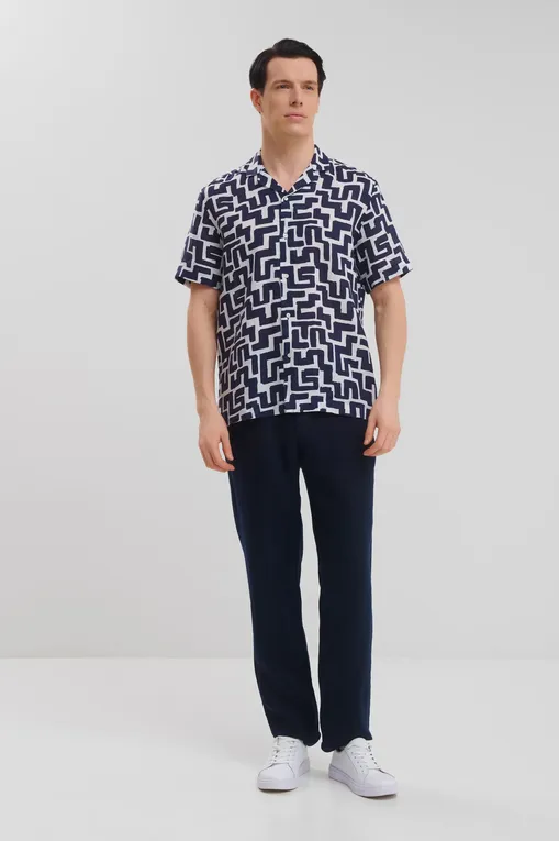 Рубашки BLUEMINT MARS PRINTED 1179 DARK NAVY GEO