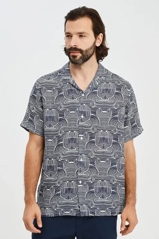 Рубашки BLUEMINT MARS PRINTED 946 NAVY SKY