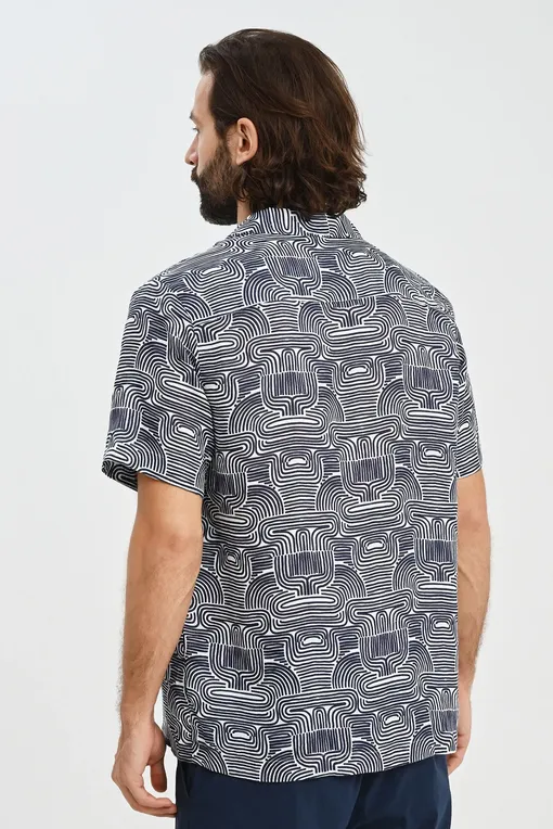 Рубашки BLUEMINT MARS PRINTED 946 NAVY SKY