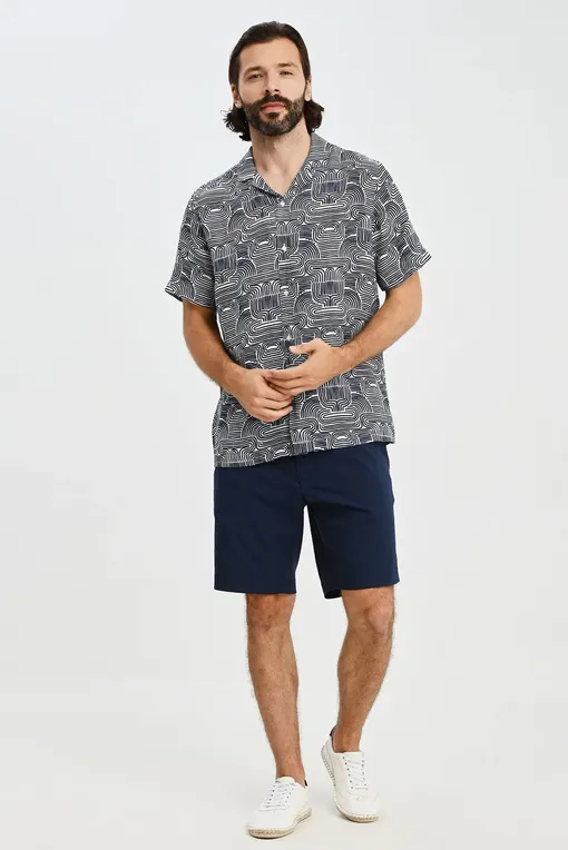 Рубашки BLUEMINT MARS PRINTED 946 NAVY SKY