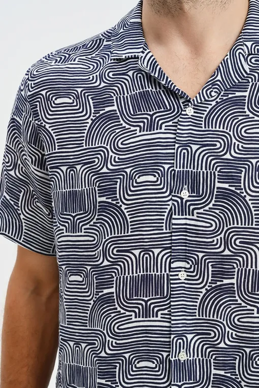 Рубашки BLUEMINT MARS PRINTED 946 NAVY SKY