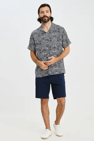 BLUEMINT MARS PRINTED 946 NAVY SKY