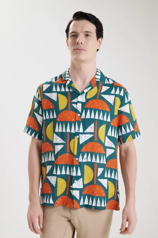 Рубашки BLUEMINT MARS PRINTED 1012 GREEN MOON