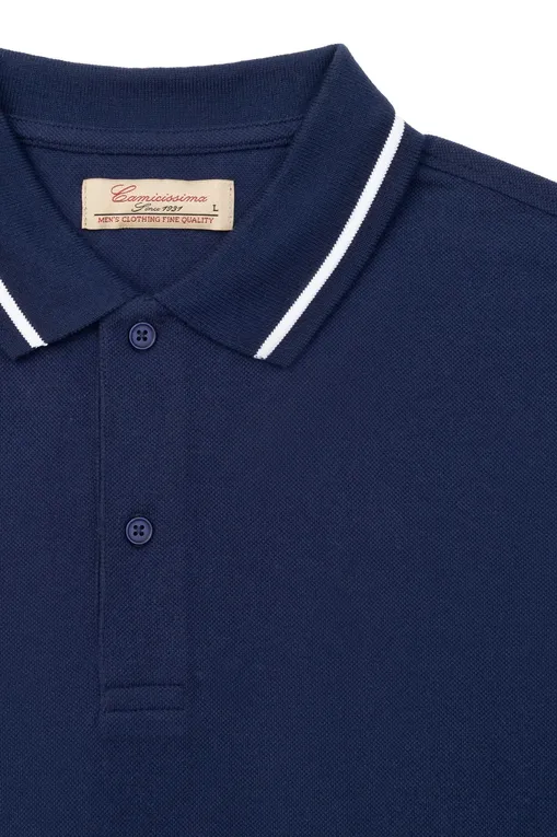 Поло Camicissima CDPOLLPBG000P96 DARK BLUE