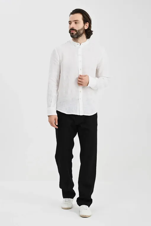 Рубашки LaFabbricaDelLino ES6001 04 bianco