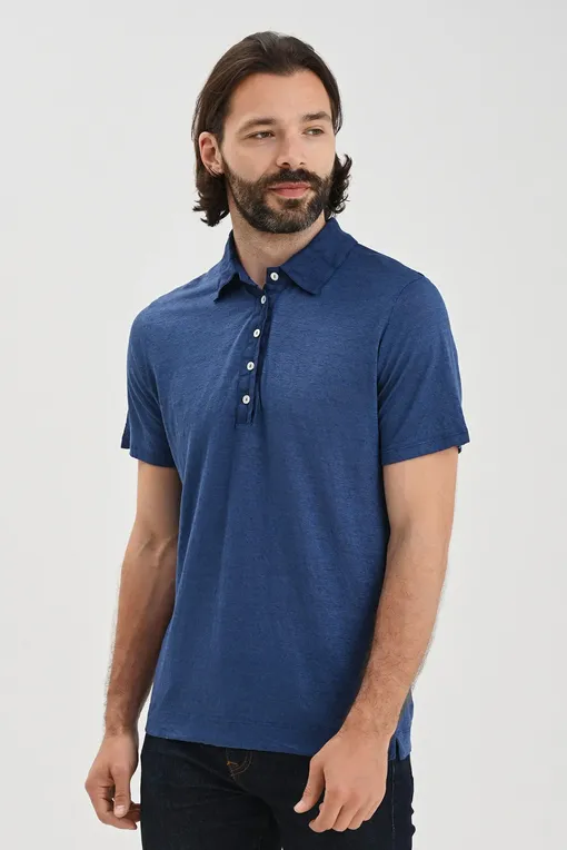 Рубашки LaFabbricaDelLino ES608 322 Abisso