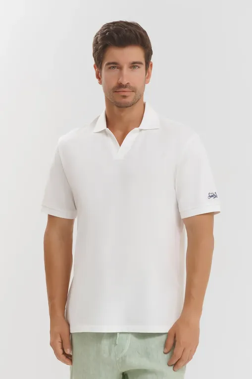 Рубашки Mc2 Saint Barth CHARLES 01N WHITE