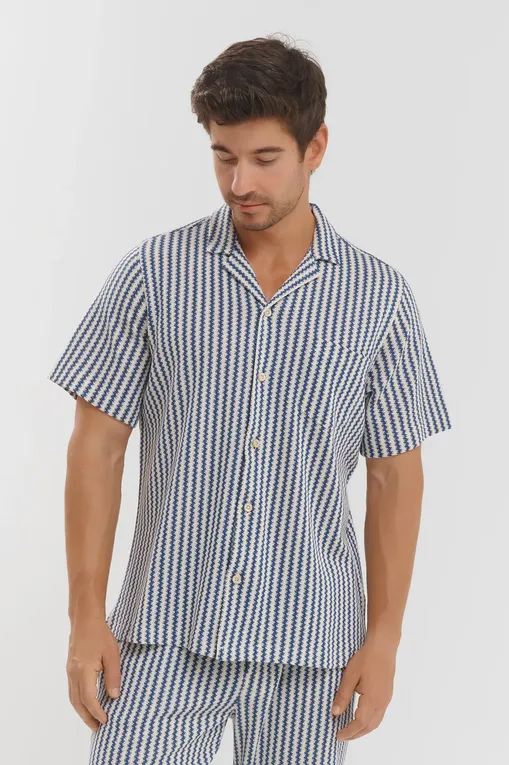 Рубашки Mc2 Saint Barth KALEACROCHET STRIPES V 61