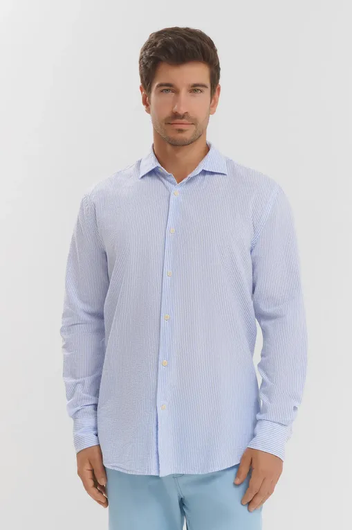 Рубашки Mc2 Saint Barth PAMPLONA_CO SEERSUCKER STRIPES S 31