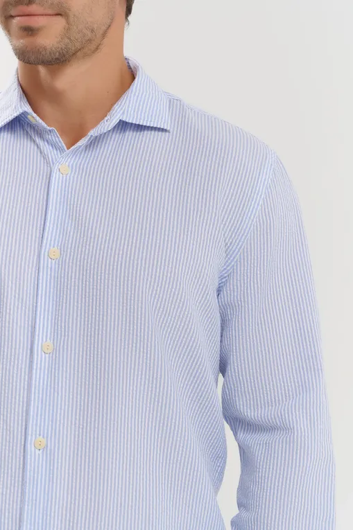 Рубашки Mc2 Saint Barth PAMPLONA_CO SEERSUCKER STRIPES S 31