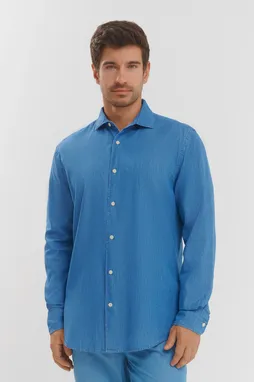 Mc2 Saint Barth PAMPLONA_CO CHAMBRAY DENIM DARK