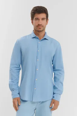 Mc2 Saint Barth PAMPLONA_CO CHAMBRAY DENIM LIGHT