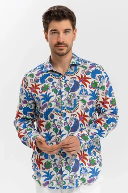 Mc2 Saint Barth PAMPLONA LINEN CANGU FLOWER 10